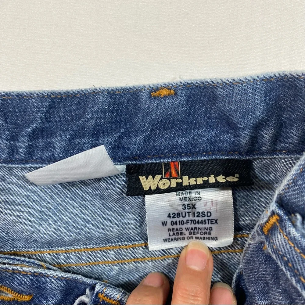 Workrite Jeans men 35 Straight Leg High Jeans flame resistant Ultra Soft HRC 2
